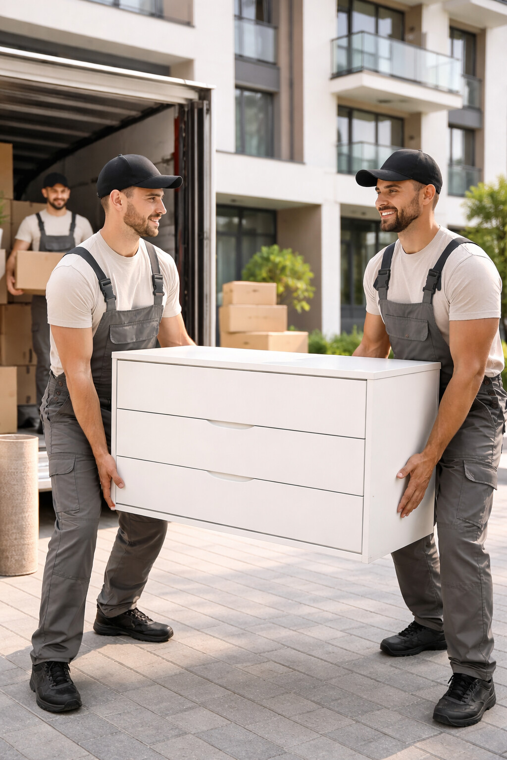 Umzugsunternehmen im Einsatz